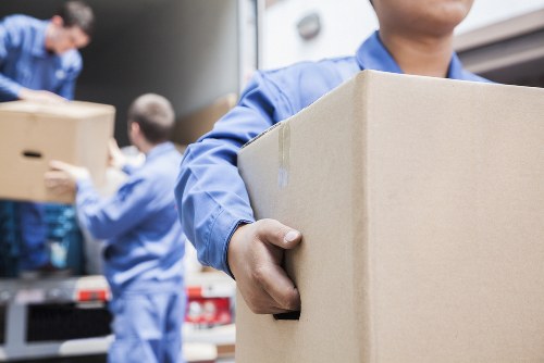 Commercial moving team planning an office relocation in Aldersbrook