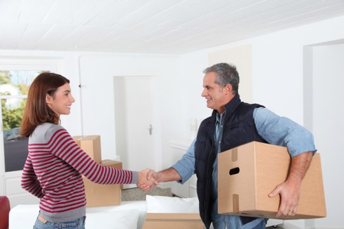 Loading a van for a business move near Aldersbrook streets