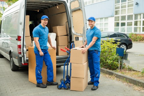 Man with van service assisting with a move in Aldersbrook