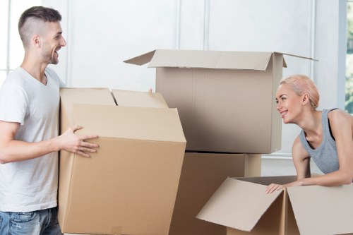 Professional removals team supporting a house move in Aldersbrook