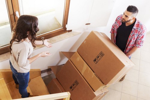 Staff training for safe furniture moving in Aldersbrook