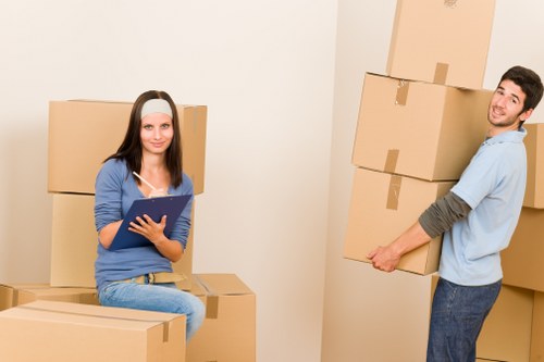 Sustainable moving service with recycling and waste separation focus